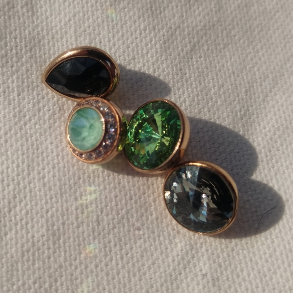 Qudo Rose Gold Toppers and 2 Rings